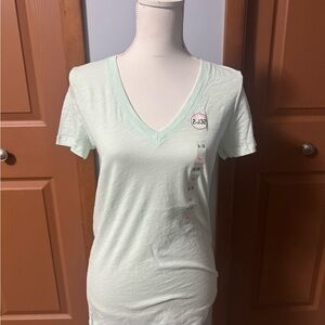 PINK Victoria's Secret Mint V-Neck Tee